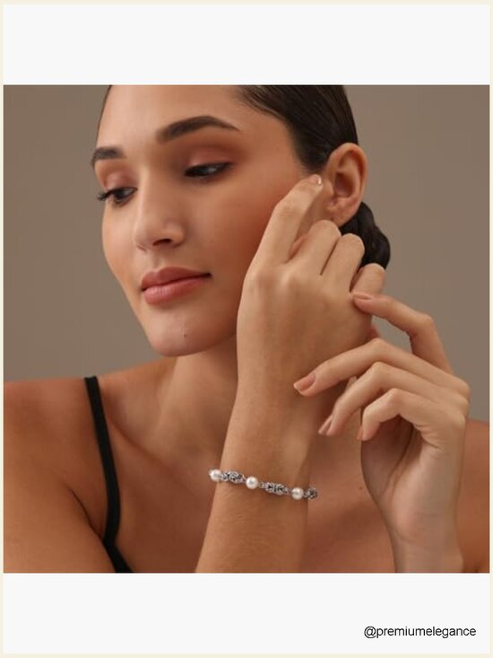 Amazon.com: LeCalla 925 Sterling Silver Antique Byzantine  Handmade 925 Sterling Silver Byzantine Link Bracelet for Women